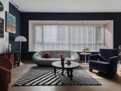 城南都市嘉园90㎡二居室混搭风格装修案例