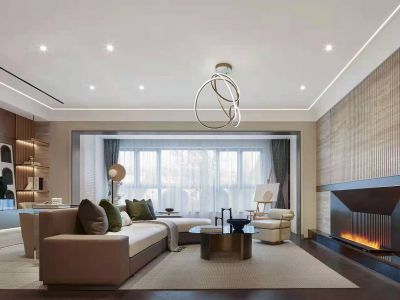 保利东郡120㎡三居室中式风格装修案例