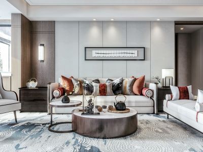 保利江上明珠四期147平轻奢风格装修案例