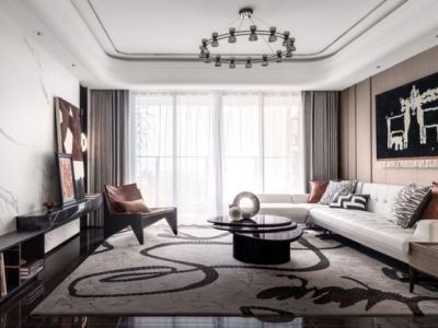 紫京四季简约风格136平米装修案例