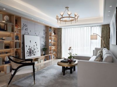 璞悦湾现代风格116平米装修案例