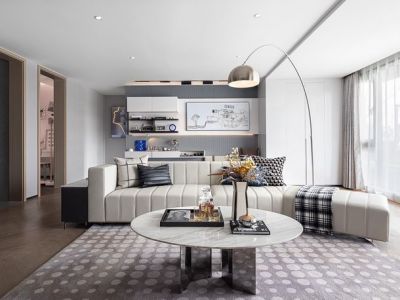 港腾·龙栖湾现代风格120平米装修案例