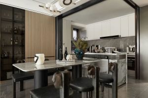 [宜宾艺新装饰]餐厅对卫生间门怎样做隔断