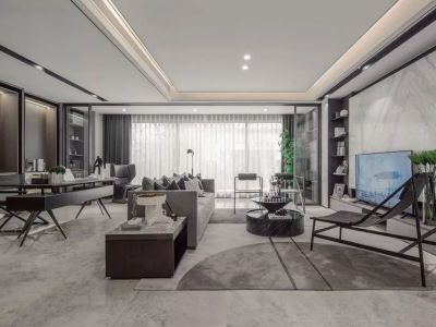 万科·紫辰光年现代风格138平米装修案例