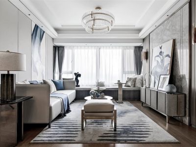 东裕世家花园现代风格131平米装修案例