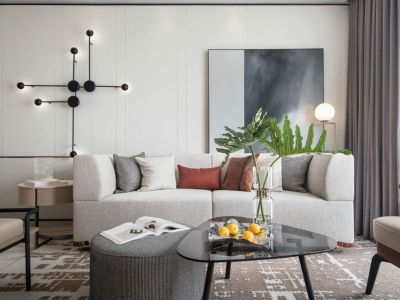 鹏达南山壹号现代风格126平米装修案例