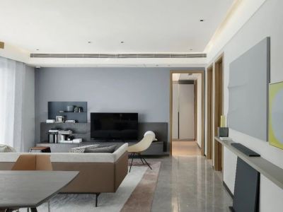 云萃景源北欧风格110平米装修案例