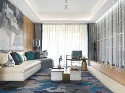 悦龙湾现代风格122平米装修案例