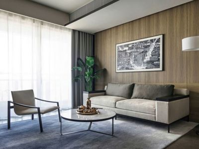 港利上城国际简约风格121平米装修案例