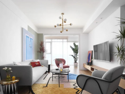 融景城馨苑148平简约风格装修案例