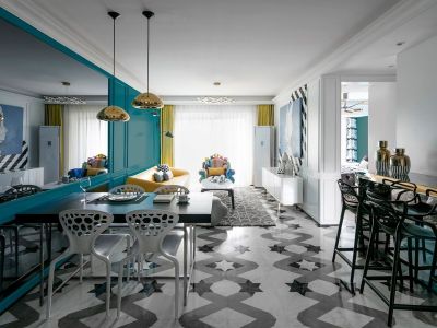 南京恒大养生谷现代风格105平米装修案例