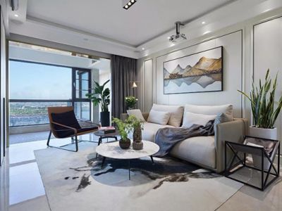 玄武宝龙城北欧风格101平米装修案例