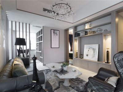 山和宸园现代风格126平米装修案例