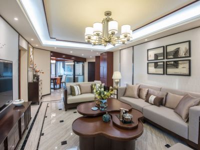 金基雅玥新中式风格120平米装修案例