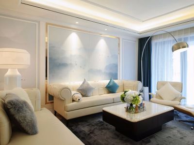 东原启城现代风格109平米装修案例