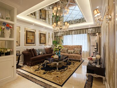 禹洲绿城兰园138平米欧式风格四室两厅装修案例