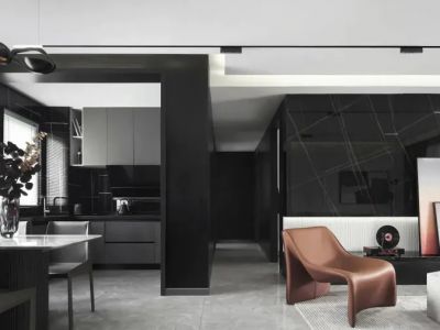 华润置地中心现代风格110平米装修案例