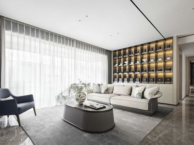 春贵福邸现代风格126平米装修案例