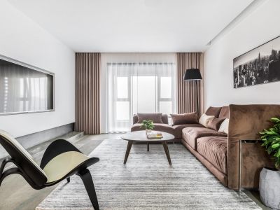 中铁阅山湖C组团118平米简约风格三室两厅装修案例