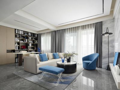 龙湖天曜现代风格118平米装修案例