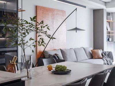 华宇·林湖雅舍现代风格109平米装修案例