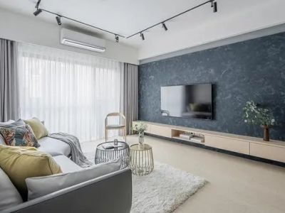 保利叁仟栋107平米现代简约三房装修案例