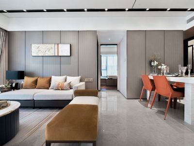 和萃澜庭现代风格120平米装修案例