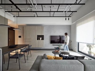 天和睿城127平简约风三居装修案例