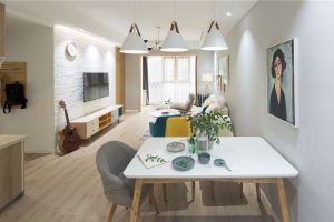 [北京今朝装饰]85㎡两室两厅温馨北欧风，原木的小屋，简单小清新