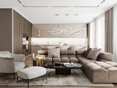 招商局中心·臻境北欧风格124平米装修案例