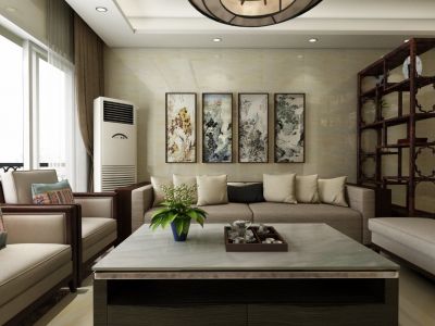 碧桂园·江山赋新中式风格118平米装修案例