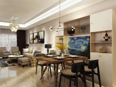 远达·鹭湖宫现代风格100平米装修案例