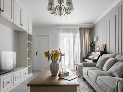 泊印澜庭现代风格89平米装修案例