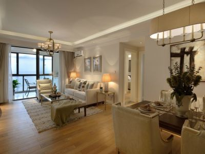 越秀相悦四季雅苑简约风格108平米装修案例