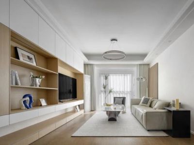 惠州富力湾现代风格110平米装修案例