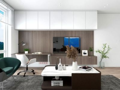 园宾花园·松湖天骄现代风格102平米装修案例