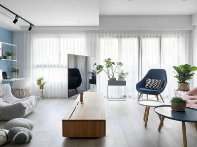 龙光玖誉城95平北欧风格三居室装修案例