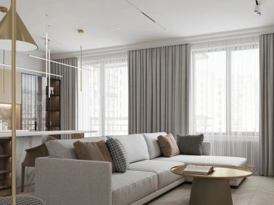 龙湖·春江天境花园现代风格120平米装修案例