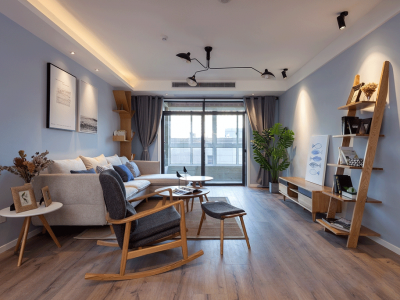 龙湖天曜100平米北欧风格三室两厅装修案例