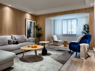 中海映山湖115平米现代风格三室两厅装修案例